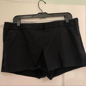 Express stretch mid rise shorts, black, sz 12